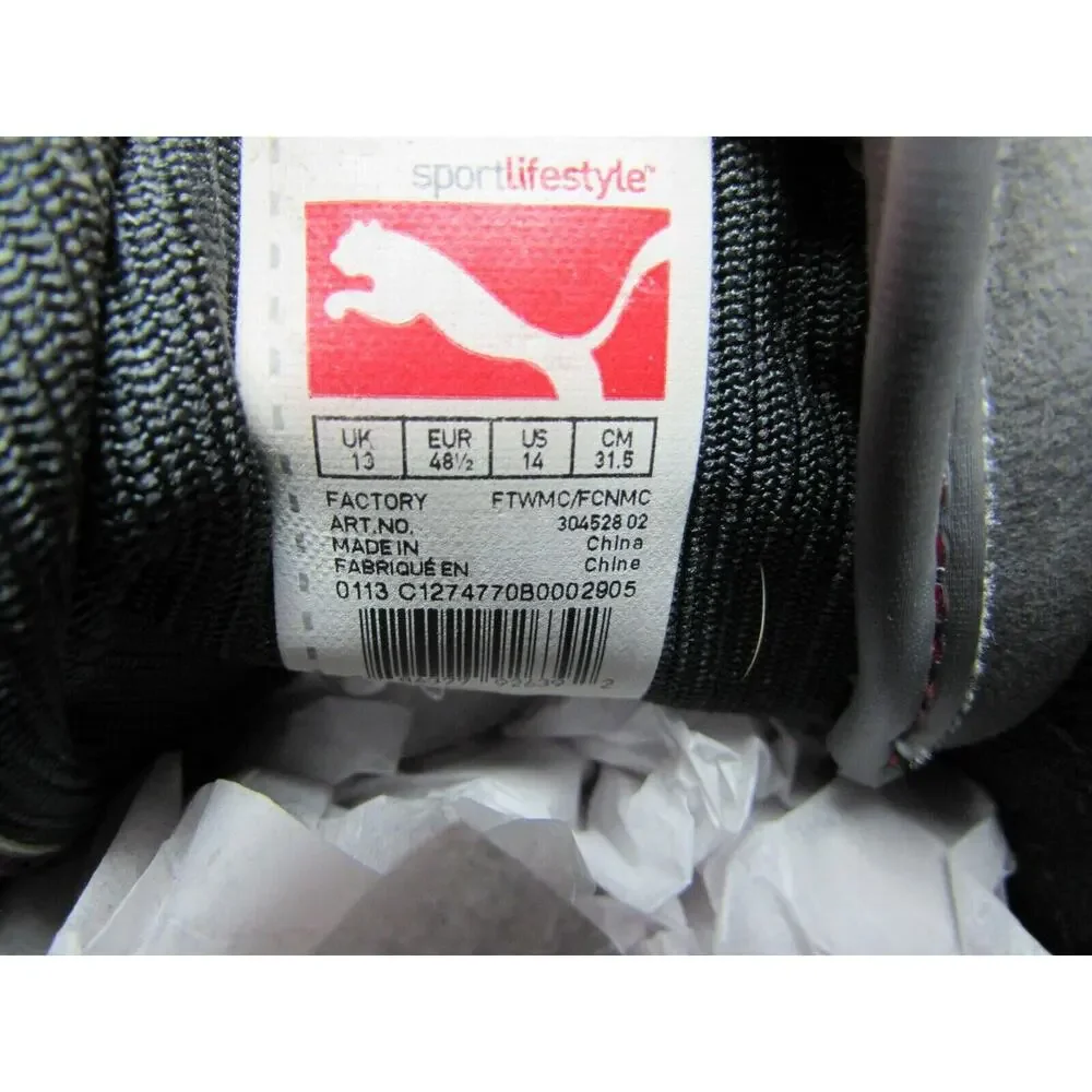Puma sport lifestyle shoes BMW men's size 14 gray sneakers
